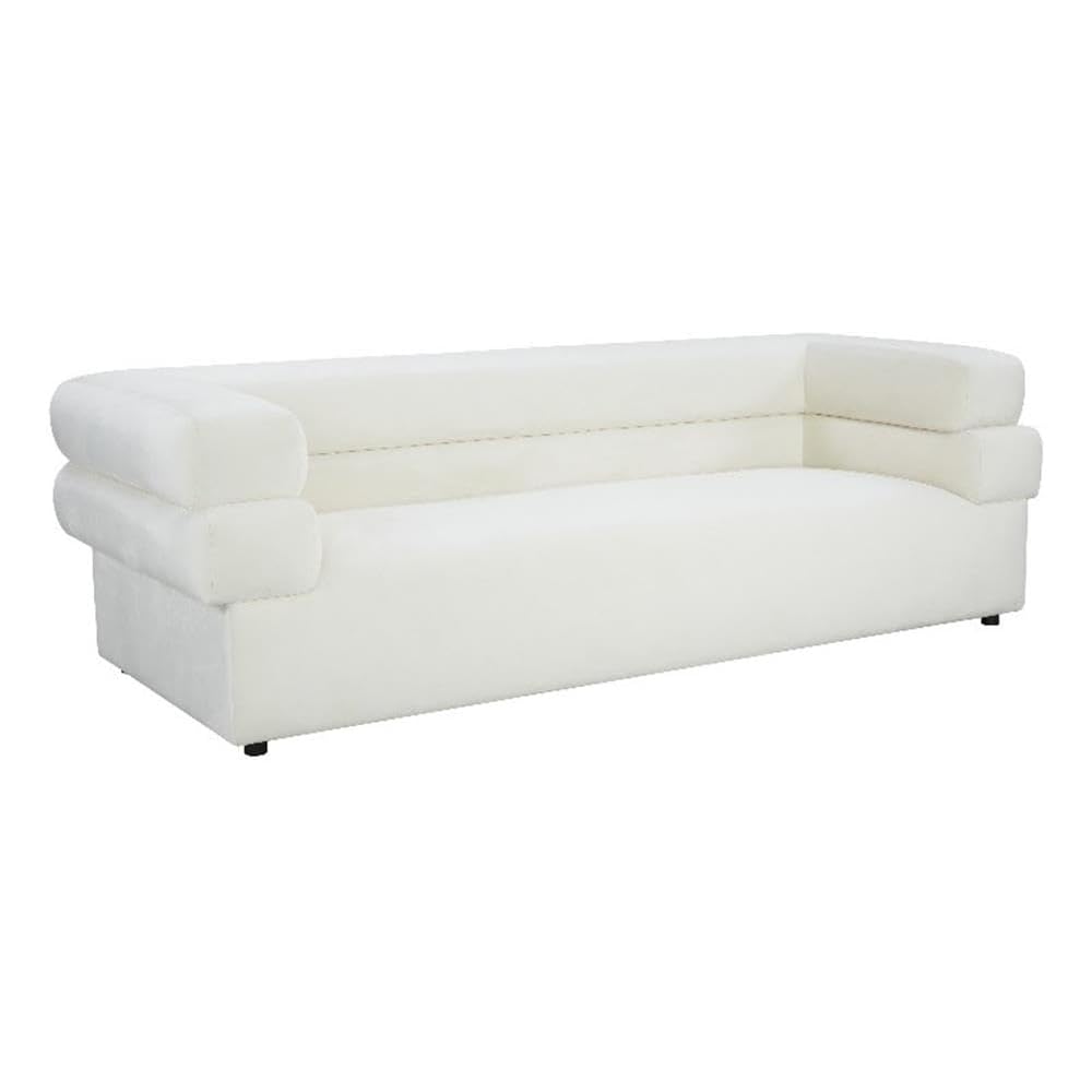 TOV Furniture Elsa Velvet Sofa by Inspire Me Home Decor (Cream)