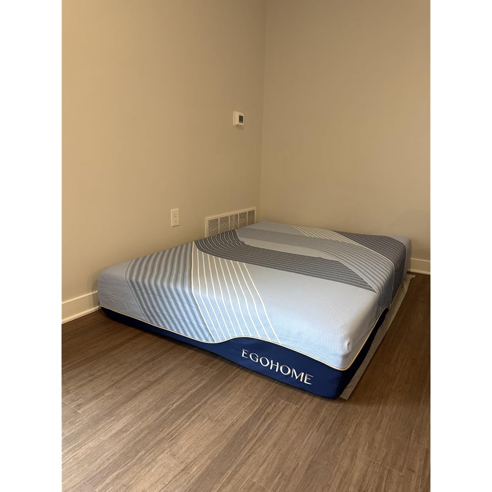 EGOHOME Queen Mattress, 14 Inch Hybrid Gel Memory Foam, Medium Plush